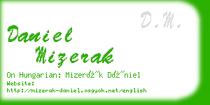 daniel mizerak business card